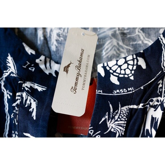 Tommy Bahama Relax L Ocean Bliss Tunic 12-14 NEW Hawaii tropical vacation resort - Picture 2 of 8